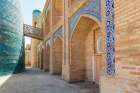 Khiva, Xorazm Region, Uzbekistan, Central Asia. Alley adjacent to the Kalta Minor Minaret. Art Print